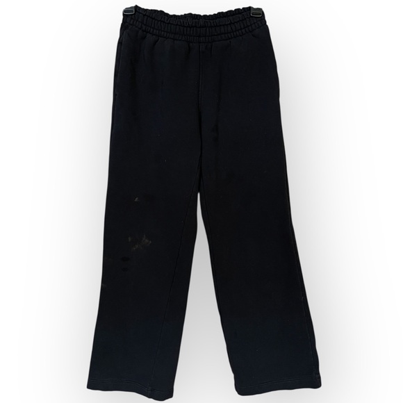 Athleta Pants - Athleta Girl Juniors Large 12 Black Wide Leg Pull On Jogger Pants Flawed
